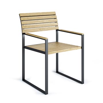 Röshults Armlehnstuhl Garden Bistro