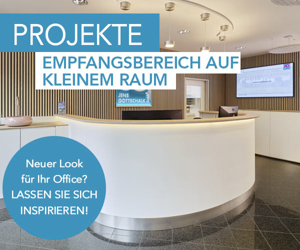 Empfangsbereich auf kleinem Raum: 