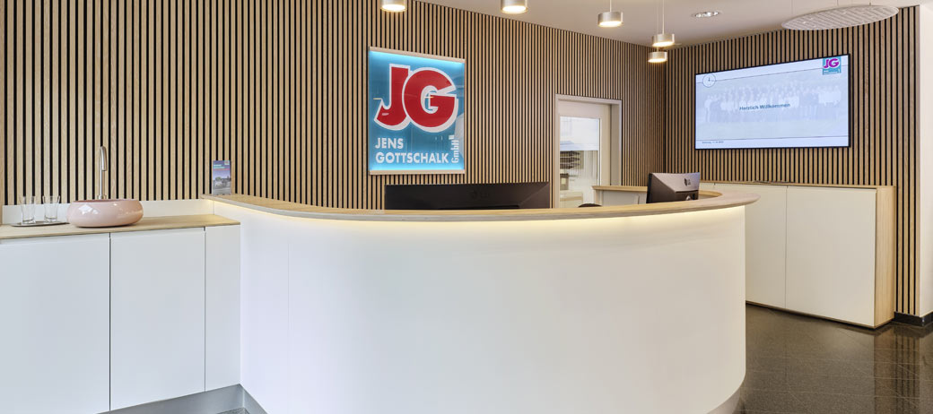 Empfangsbereich auf kleinem Raum: