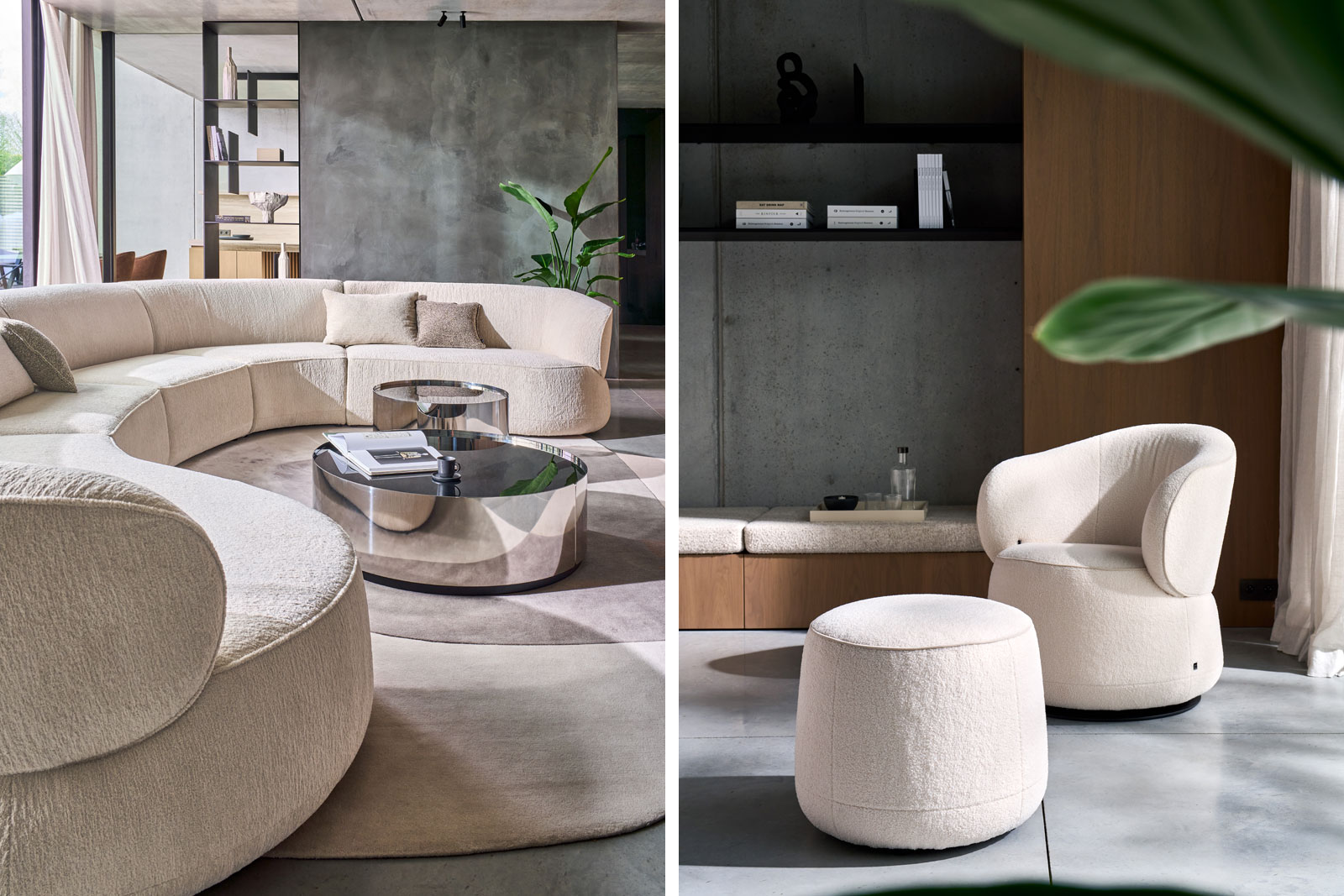 Sofa und Sessel Nimbo von Bielefelder Werkst&auml;tten