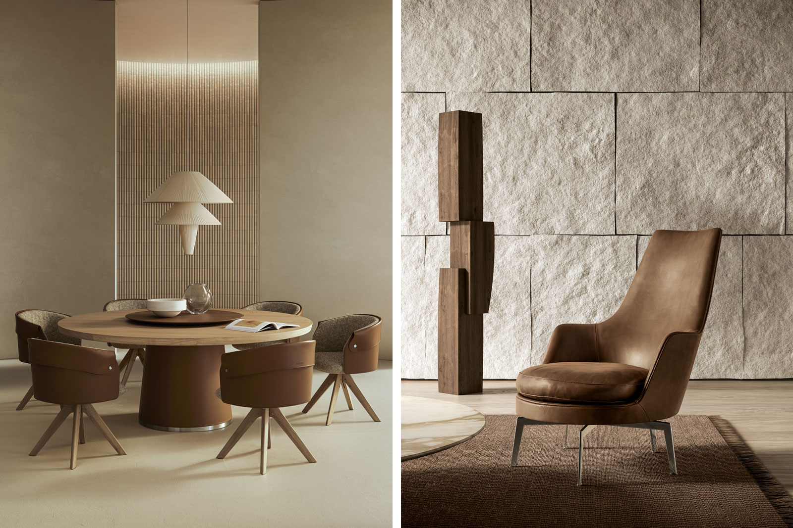 Ma&szlig;voller Eleganz, visueller und haptischer Komfort pr&auml;gen den Stil von Flexform