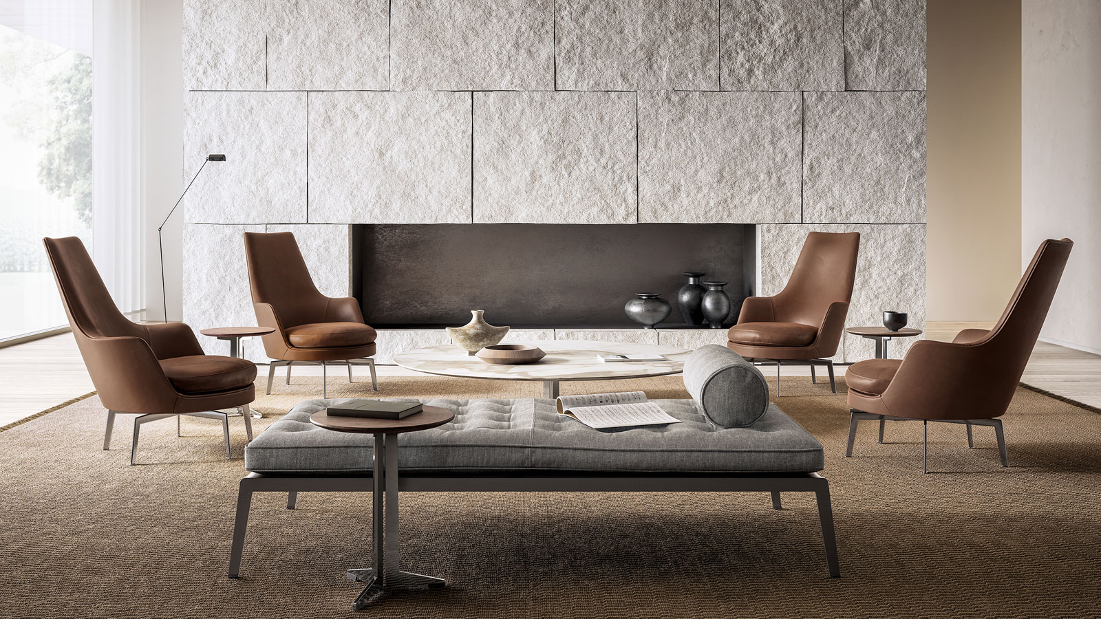Sessel Guscioalto von Flexform