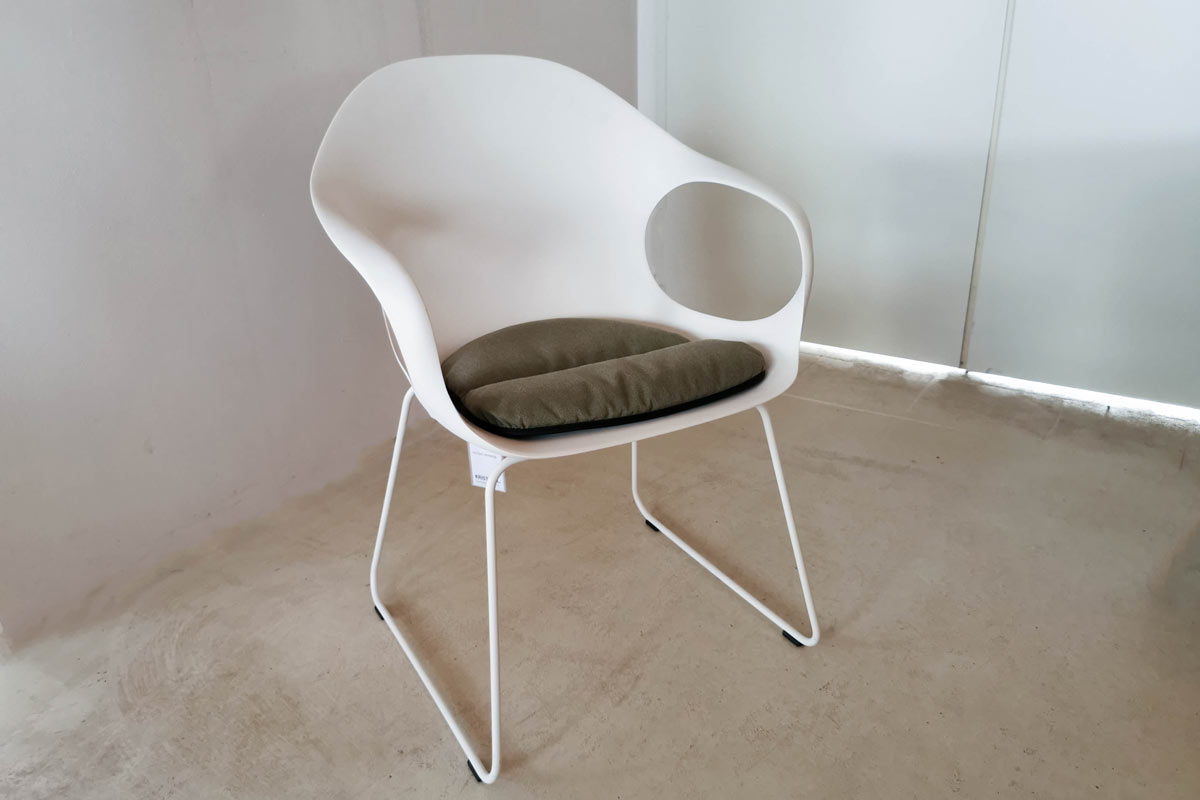 2er-Set Stuhl Elephant inkl. Sitzkissen von Kristalia