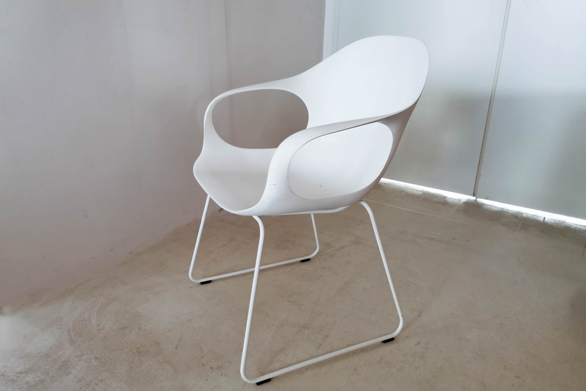 2er-Set Stuhl Elephant inkl. Sitzkissen von Kristalia