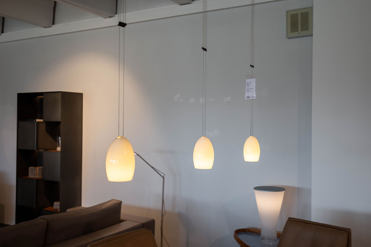 Pendelleuchte Oh China von Grau