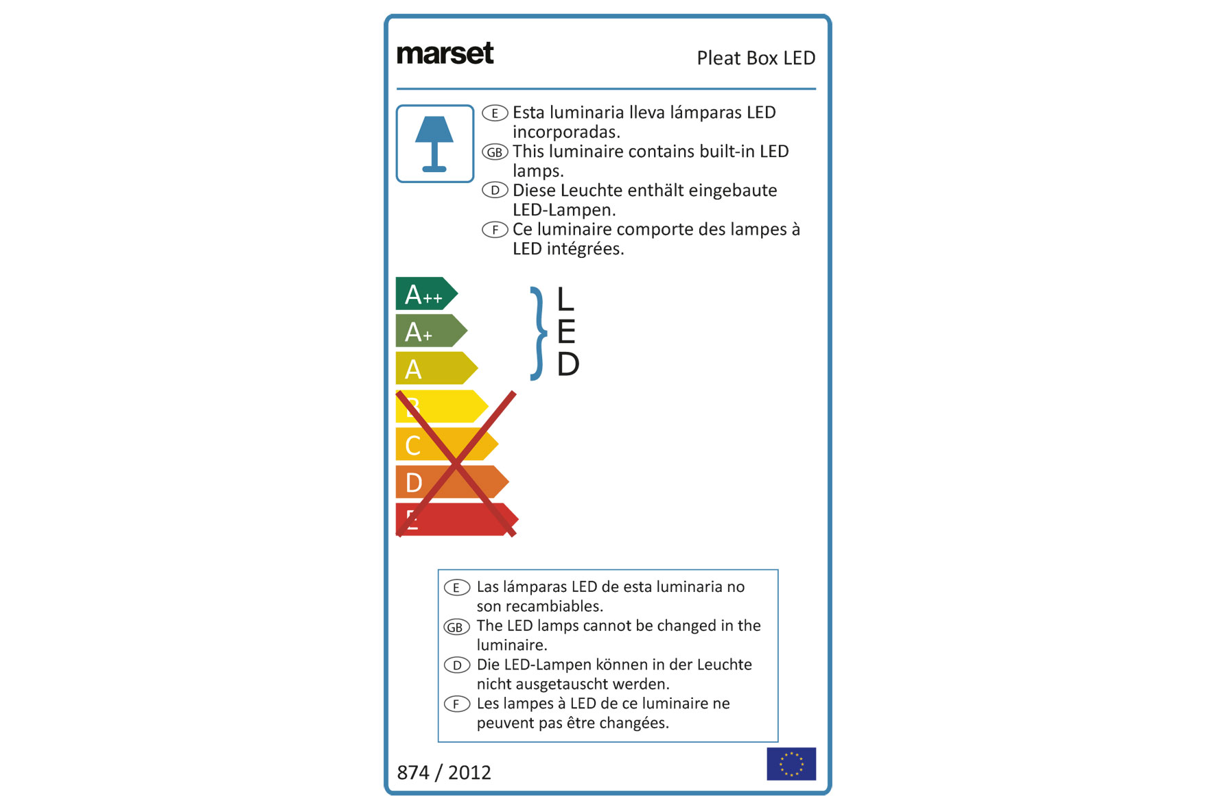 Hngeleuchte Pleat Box 36 von Marset