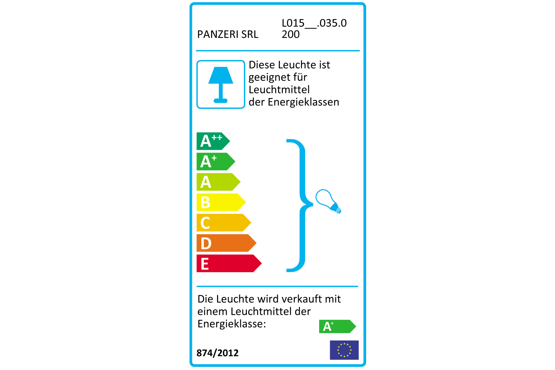 LED-Pendelleuchte Smoke  50 cm von Panzeri