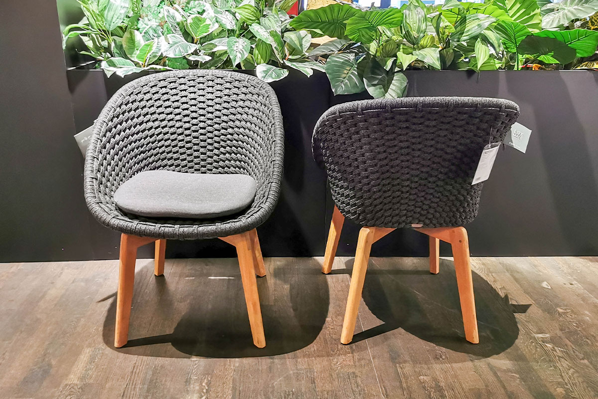 4er-Set Outdoor-Sessel Peacock von Cane-line