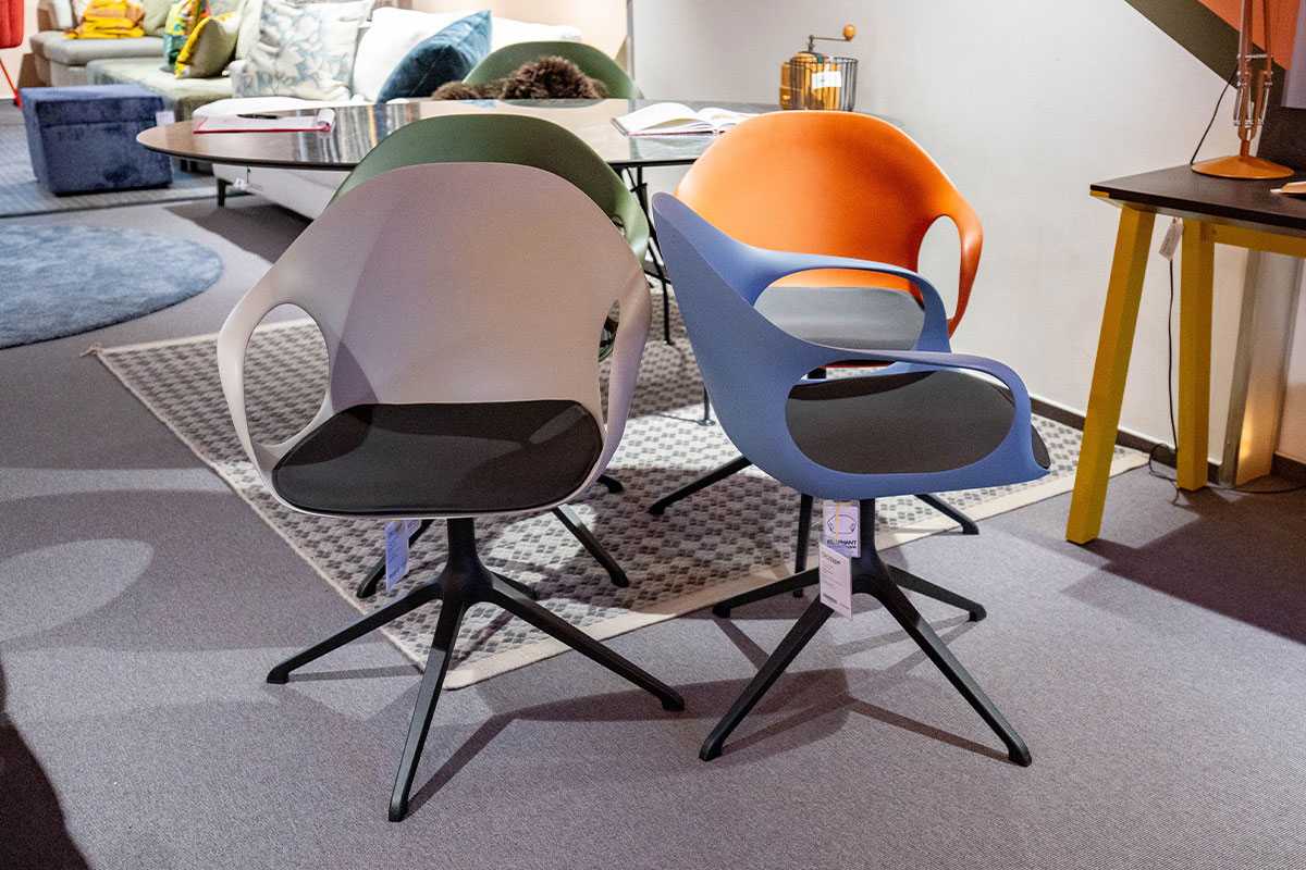 Stuhlgruppe Elephant inkl. Sitzkissen von Kristalia