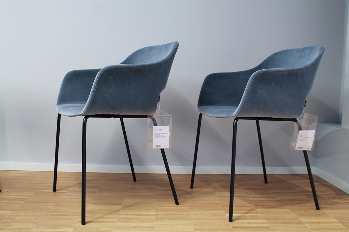 Armlehnstuhl-Set Babila mit Stoffbezug von Pedrali