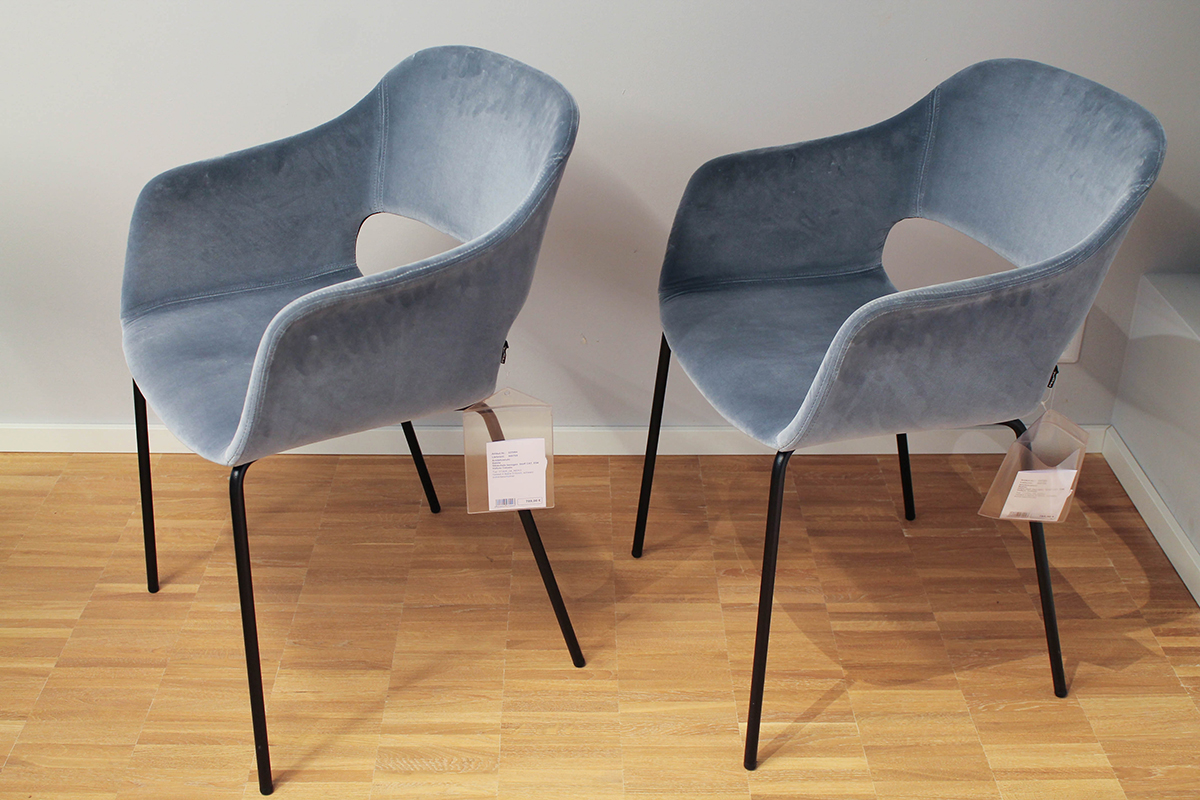 Armlehnstuhl-Set Babila mit Stoffbezug von Pedrali