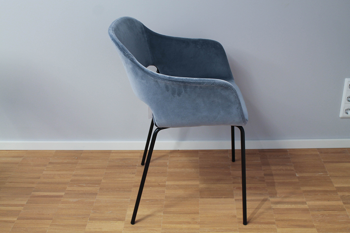 Armlehnstuhl-Set Babila mit Stoffbezug von Pedrali