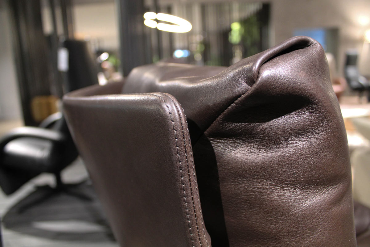 Sessel Cordia Lounge inkl. Hocker, Leder espresso von COR