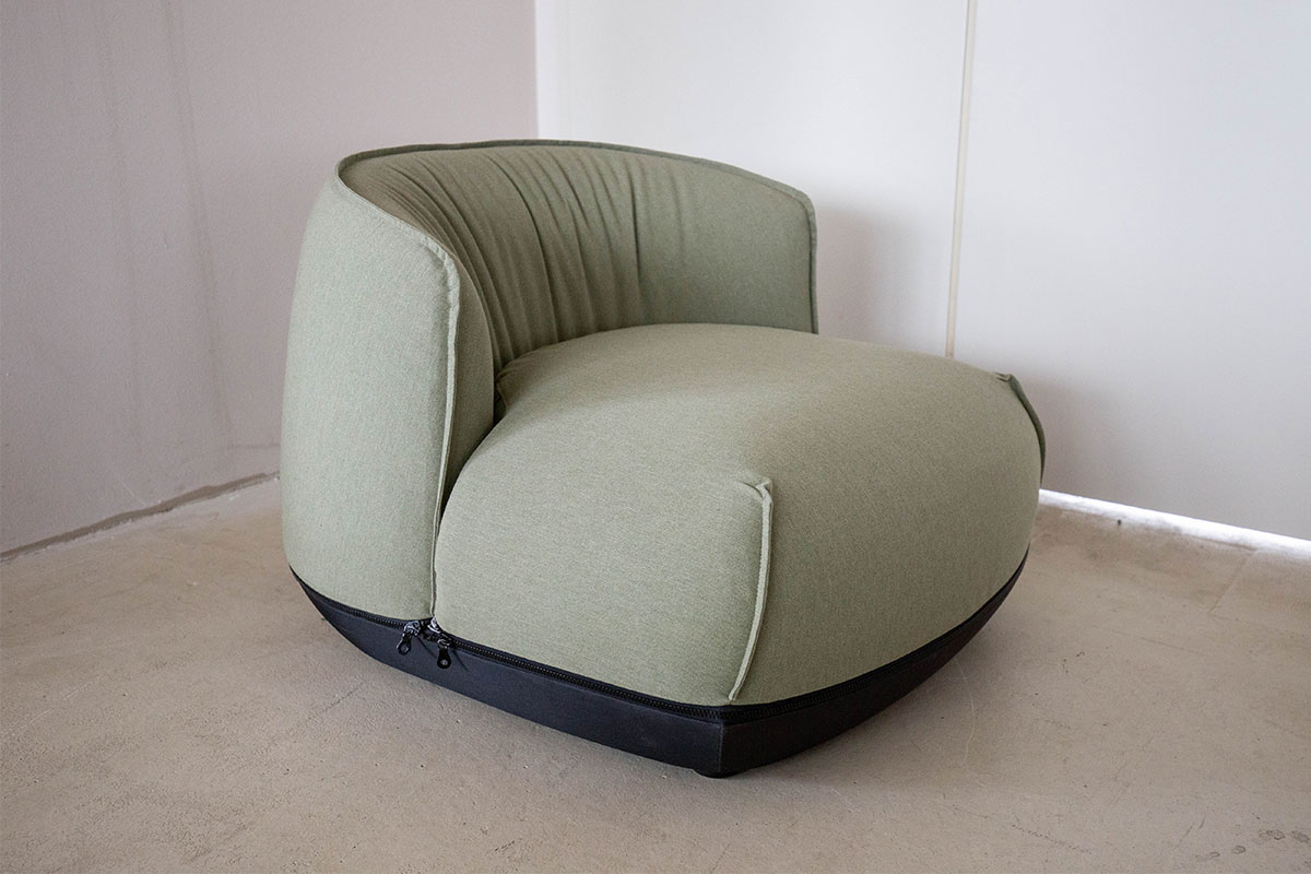 Outdoor-Loungesessel Brioni salbeigr�n von  im Sale