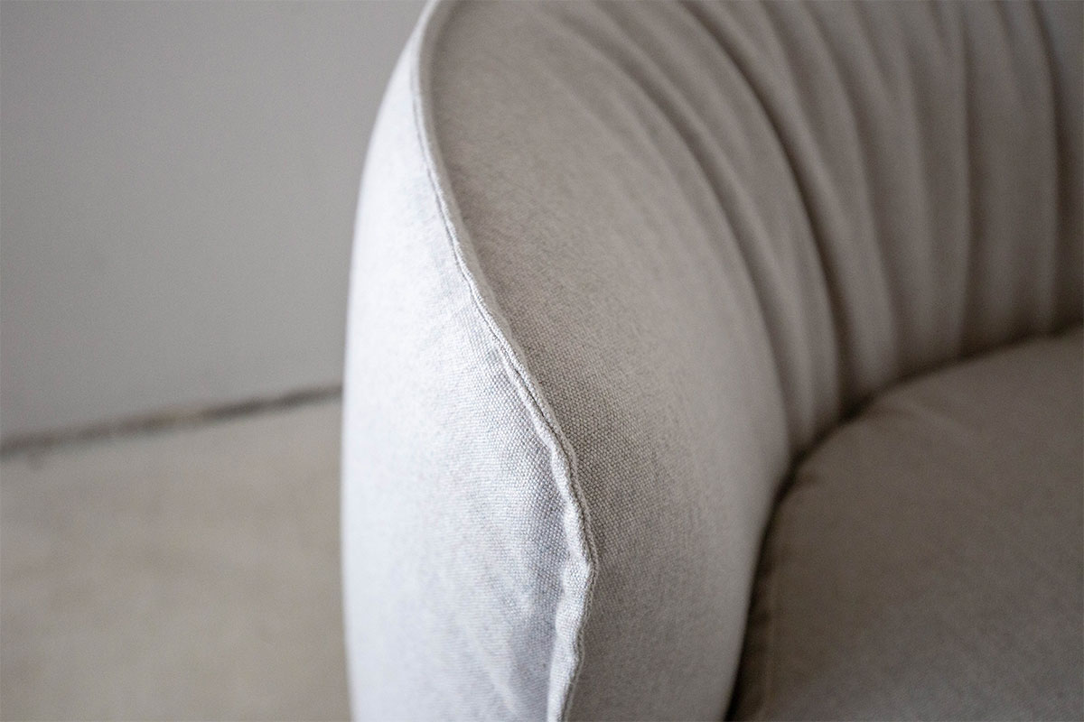 Outdoor-Loungesessel Brioni hellgrau von Kristalia