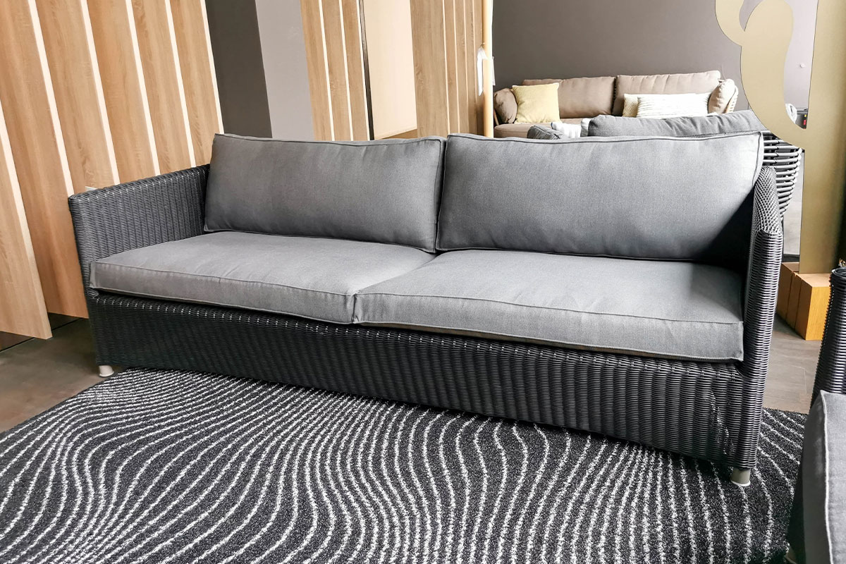 Outdoor-Sofa Diamond 3-Sitzer von Cane-line