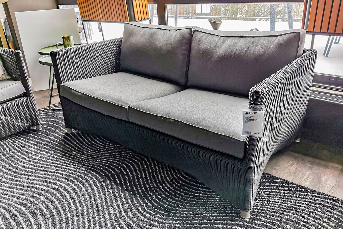 Outdoor-Sofa Diamond 2-Sitzer von Cane-line
