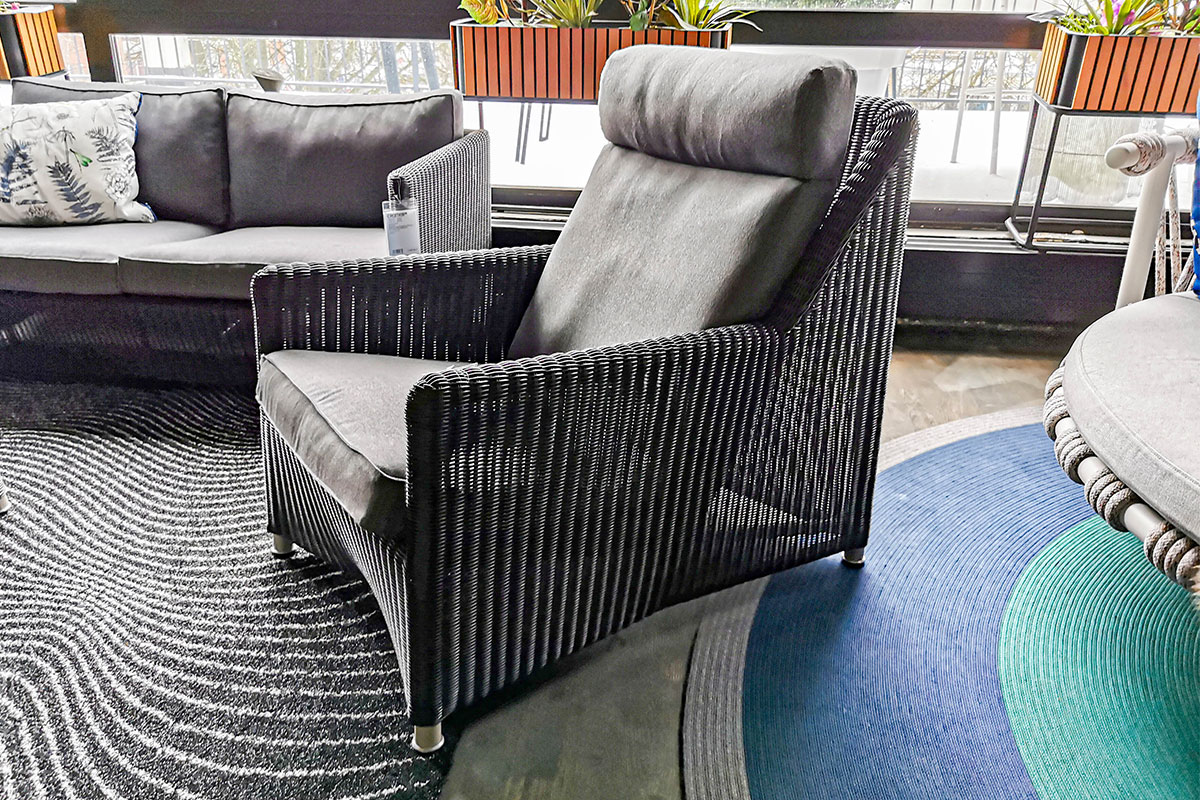 Outdoor-Highbacksessel Diamond von Cane-line im Sale