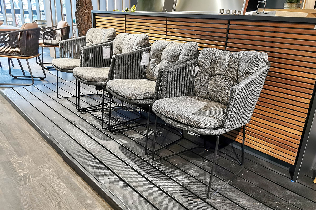 4er-Set Outdoor-Sessel Moments von Cane-line