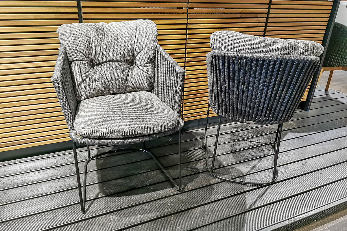 4er-Set Outdoor-Sessel Moments von Cane-line