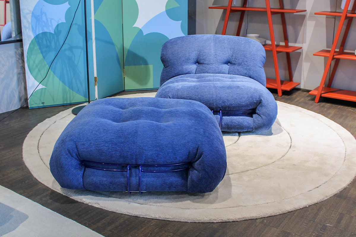 Sessel Soriana 944 inkl. Hocker von Cassina