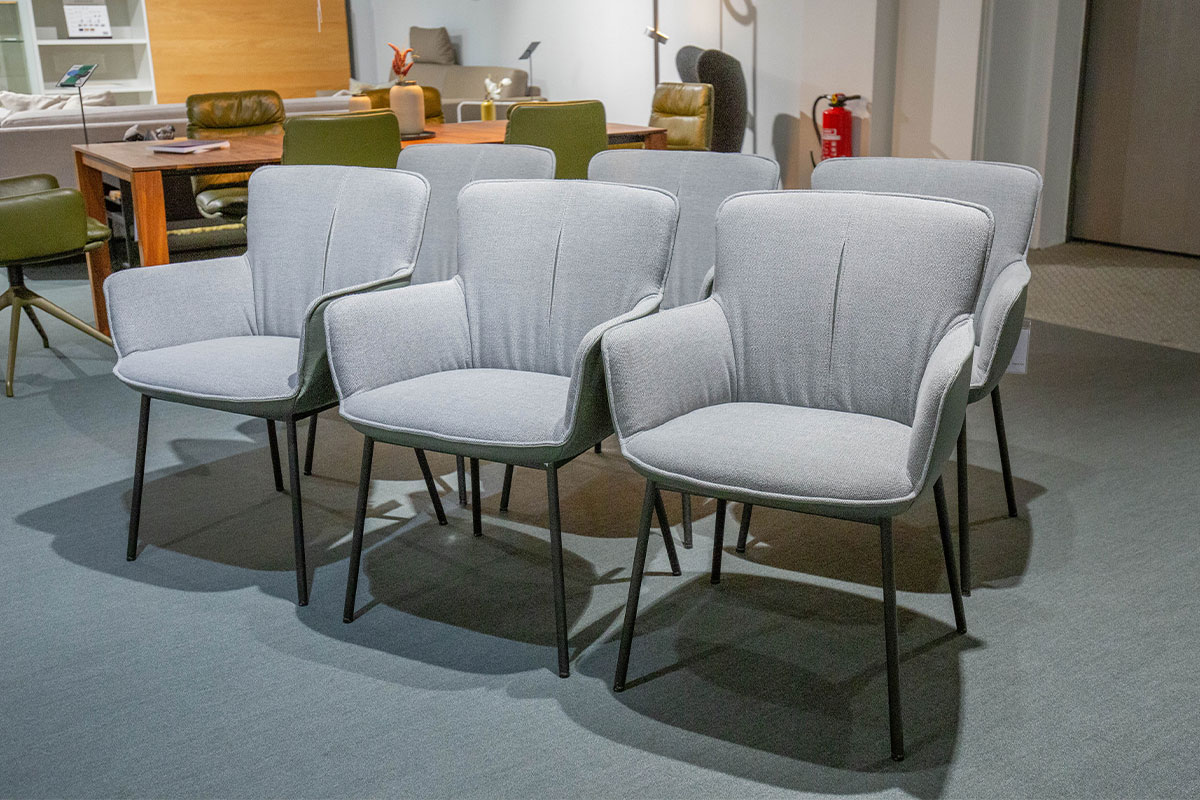 Stuhlgruppe 655 von Rolf Benz im Sale