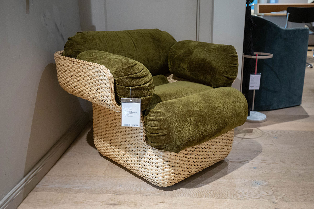 Sessel Basket Lounge Chair von Gubi im Sale