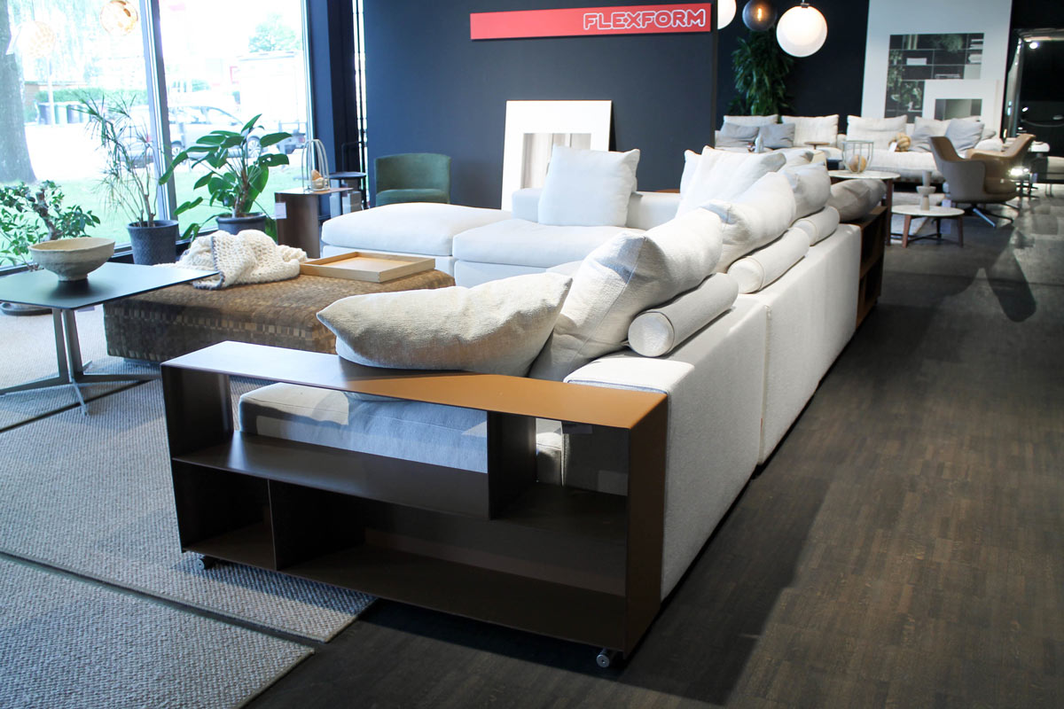 Sofa Groundpiece inkl. Hocker von Flexform