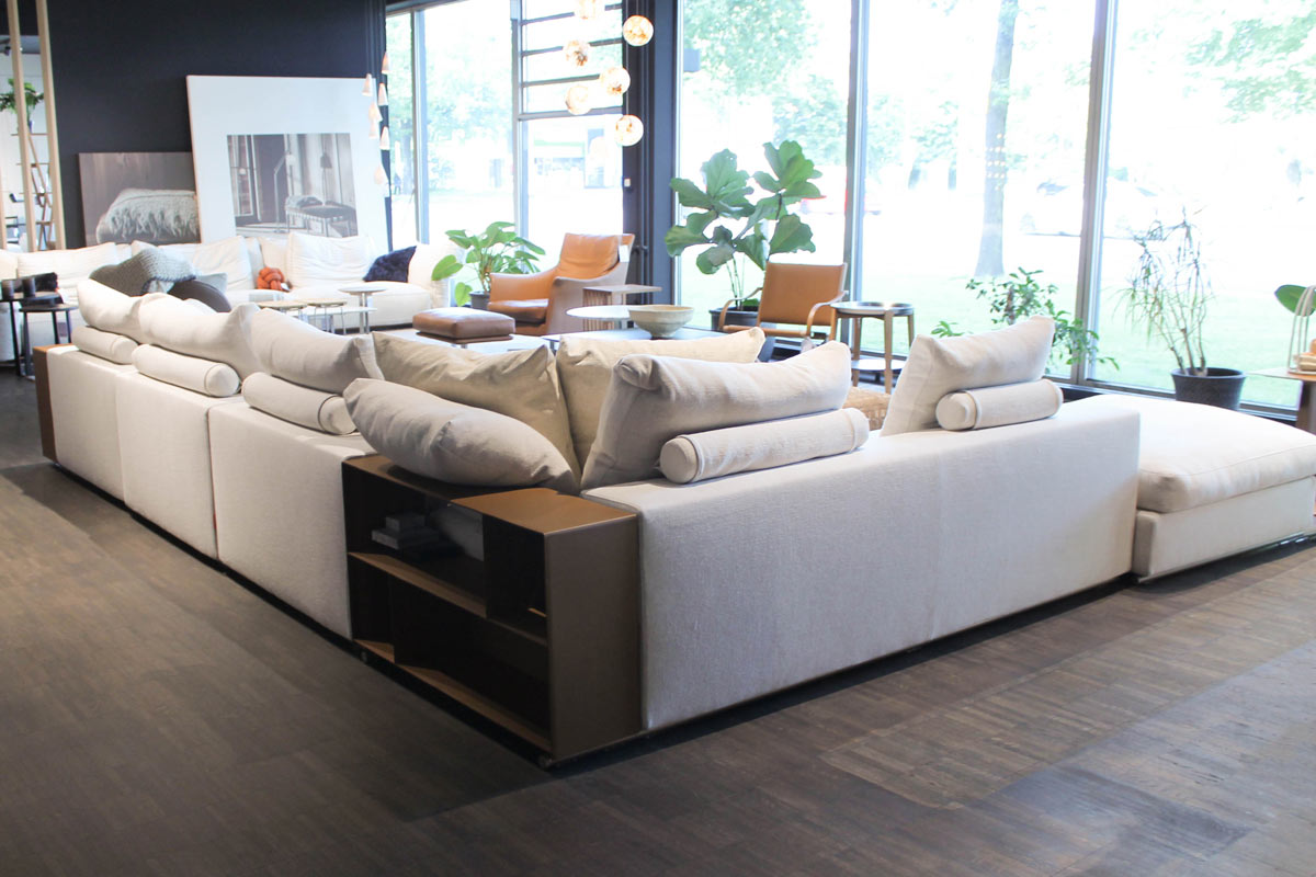 Sofa Groundpiece inkl. Hocker von Flexform