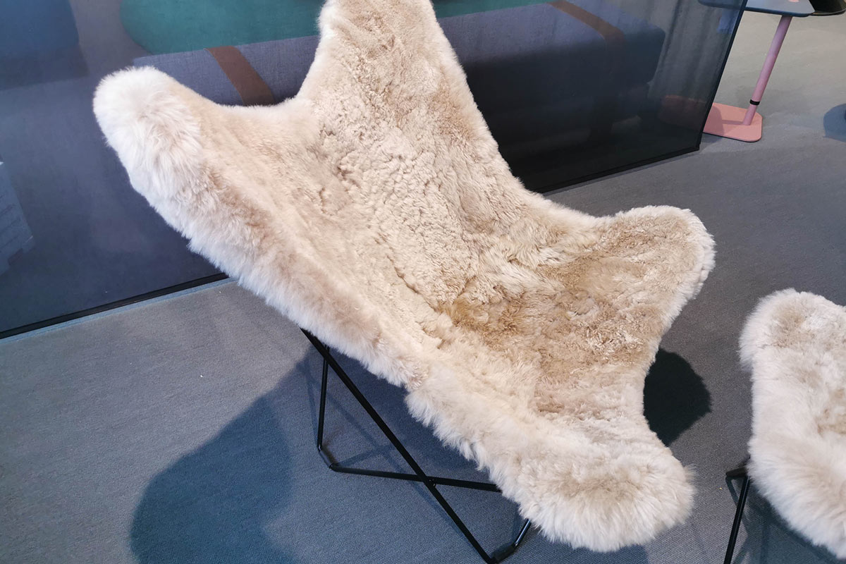 Sessel Butterfly Chair Mariposa inkl. Hocker von WEICH Couture Alpaca