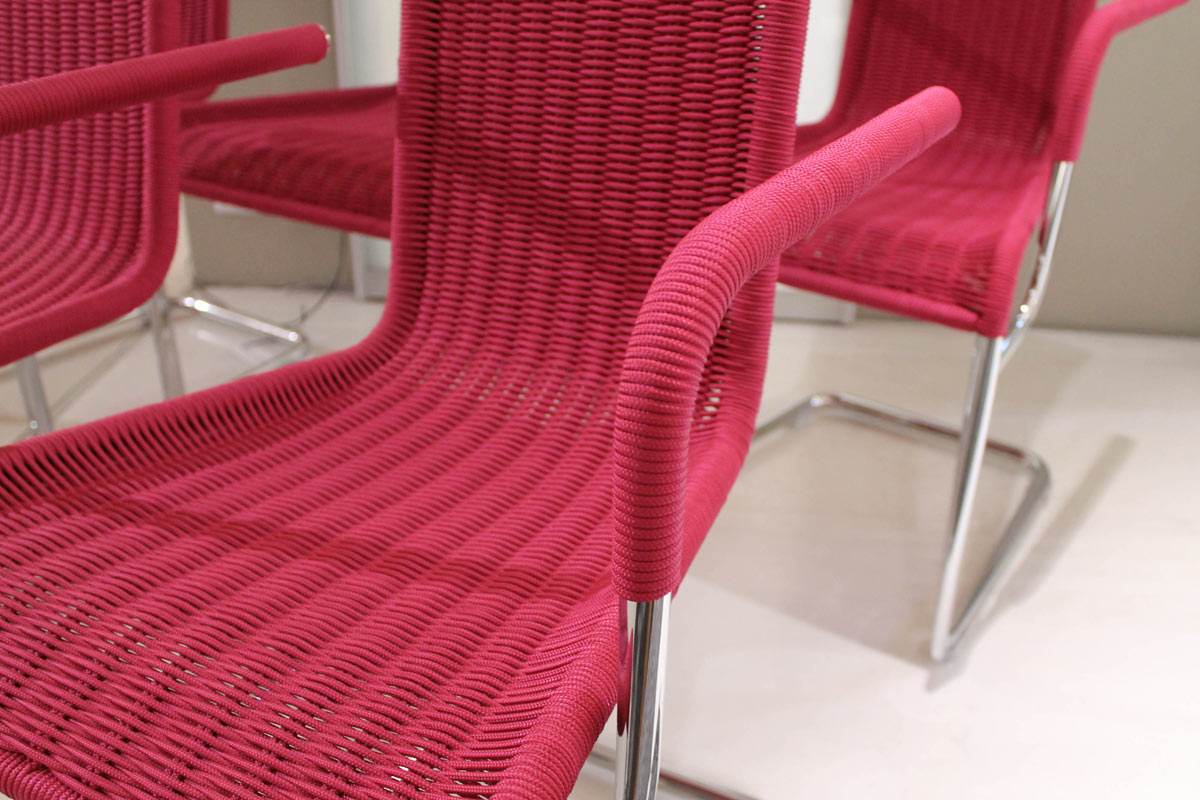 Kragstuhl B20 und D21 6er Gruppe von Tecta