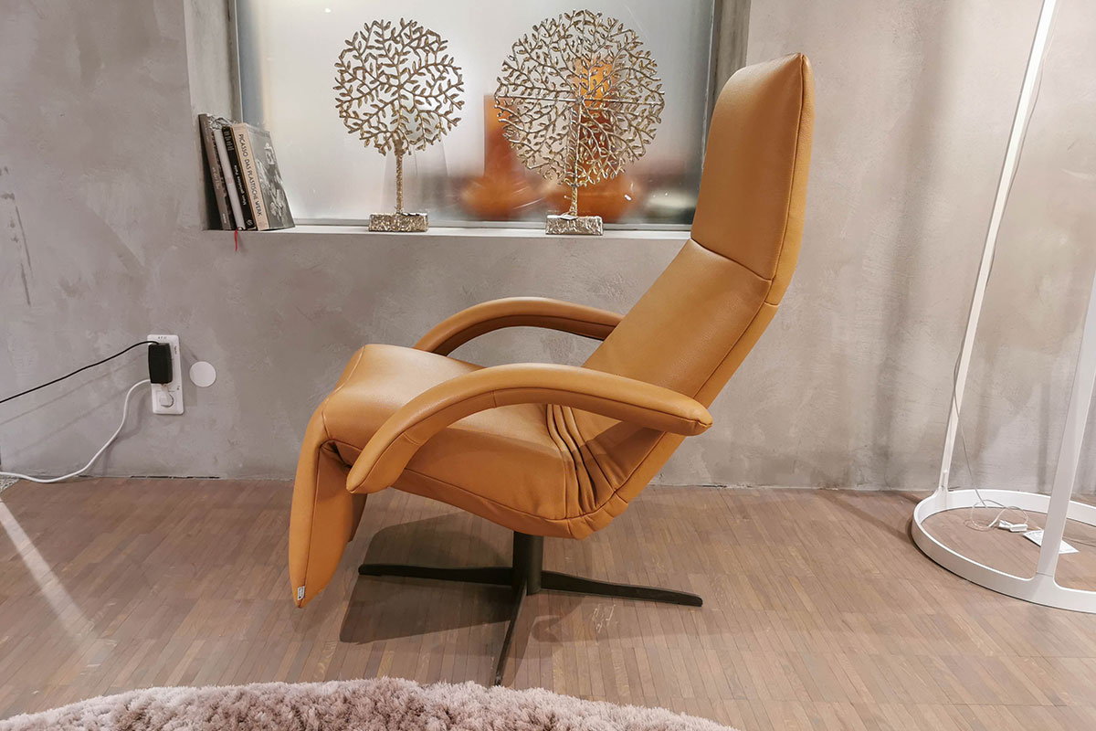 Relaxsessel Yoga mono-move medi Leder Celia Oro von Jori