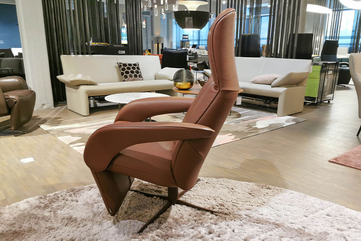 Relaxsessel Symphony mono-move medi Leder Celia Burgundy von Jori