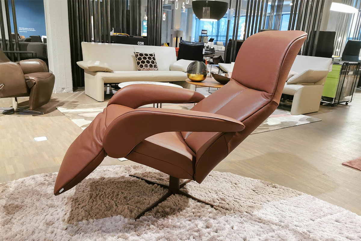 Relaxsessel Symphony mono-move medi Leder Celia Burgundy von Jori