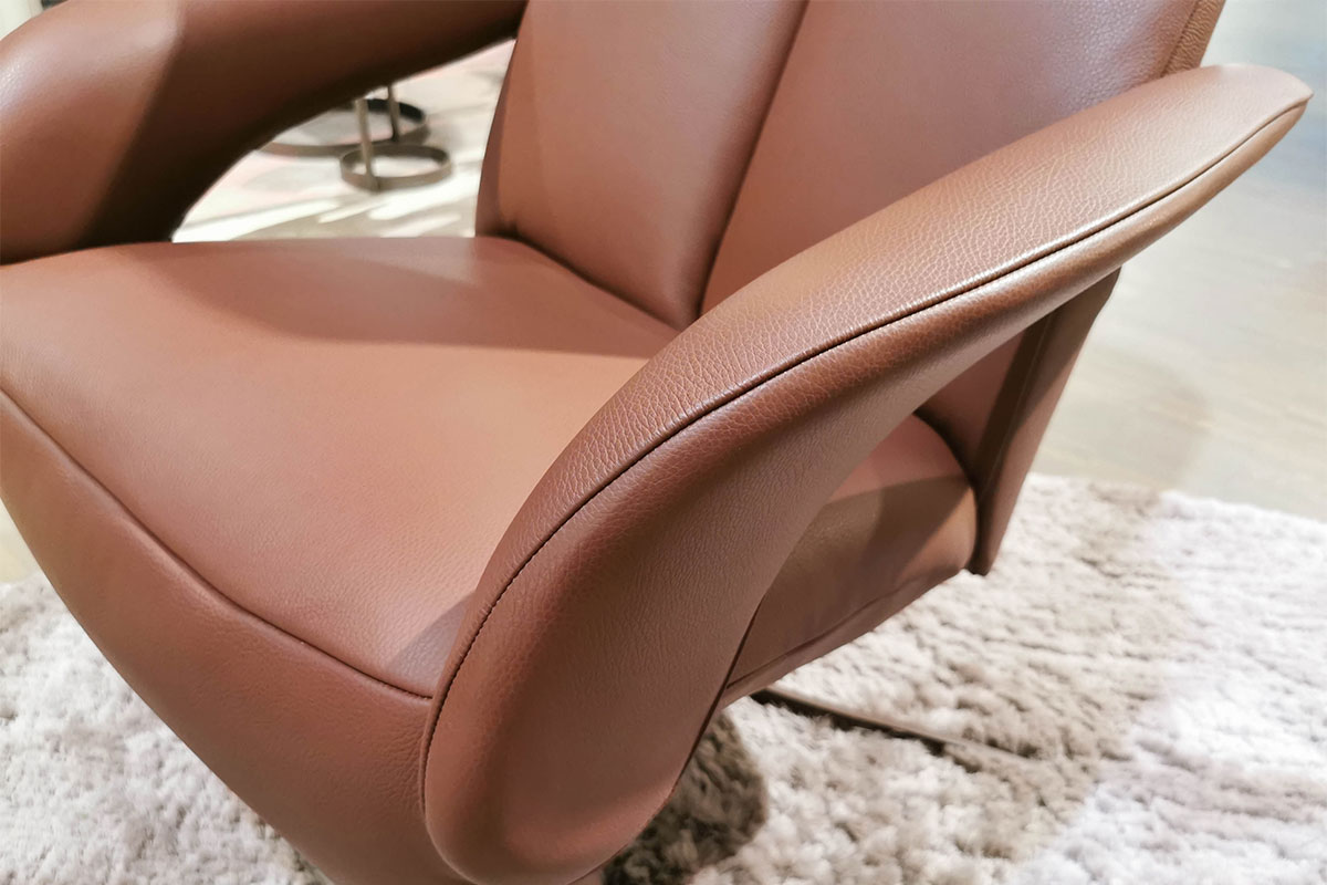 Relaxsessel Symphony mono-move medi Leder Celia Burgundy von Jori