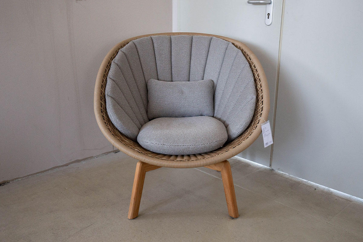 Outdoor-Loungesessel Peacock von Cane-line im Sale