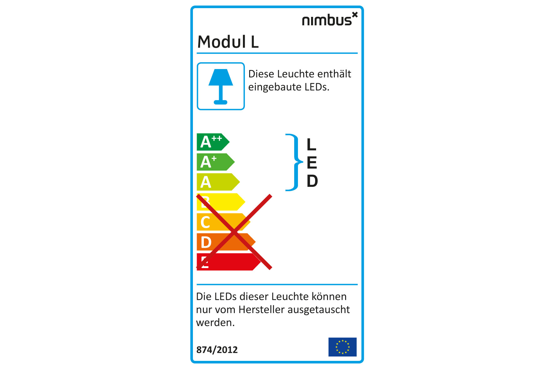 Modul L 196 Sequence 2, Indirekt, LED-Pendelleuchte von Nimbus